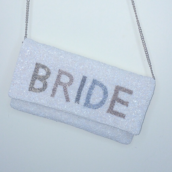 BRIDE Beaded Clutch with chain live show listing - Picture 4 of 4